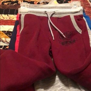 7 pair of gap sweat pants 4T. Fair condition